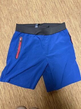 Spyder Men's Blue Shorts with Black Waistband
